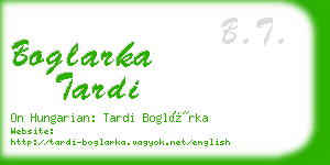 boglarka tardi business card